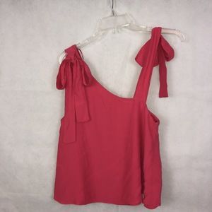 Zara Trafaluc Collection Pink Bow Sleeveless Top Size XS